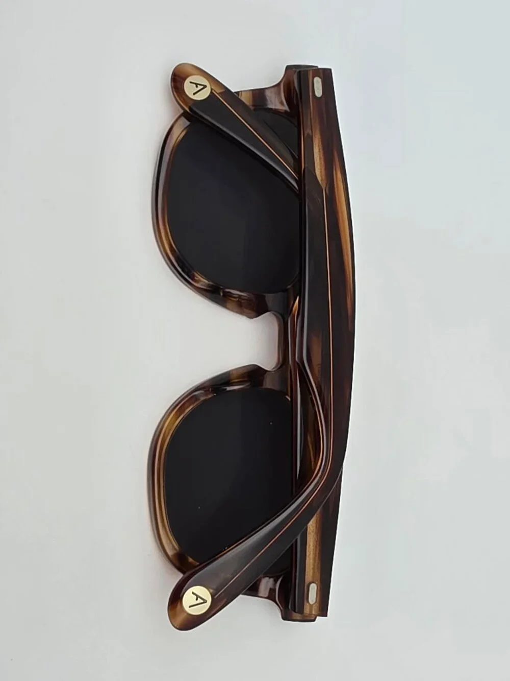 Article One Cameroon 22 Brown Stripe Sunglasses FRAME ONLY Italy 47-24-145